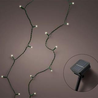 100 LED SOLÁRNA SVETELNÁ REŤAZ - TEPLÁ BIELA