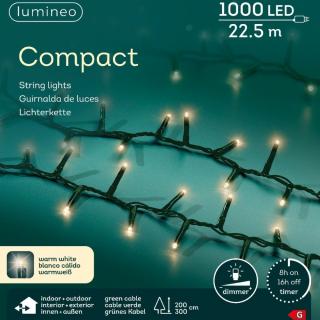 1000 LED SVETELNÁ REŤAZ (TEPLÁ BIELA)