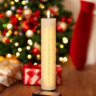 ADVENTNÁ SVIEČKA S ČÍSLICAMI - NA DIALKOVÉ OVLÁDANIE