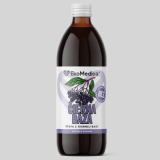 EKOMEDICA - ŠŤAVA Z BAZY ČIERNEJ (0,5 L)