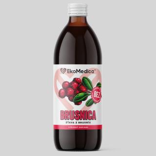 EKOMEDICA - ŠŤAVA Z BRUSNICE (0,5 L)