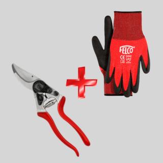 FELCO - DARČEKOVÝ SET (NOŽNICE FELCO 8 + RUKAVICE XL)