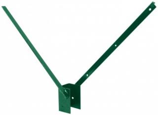 Bavolet pro sloupek PILODEL poplastovaný oboustranný 60 x 40 mm zelený