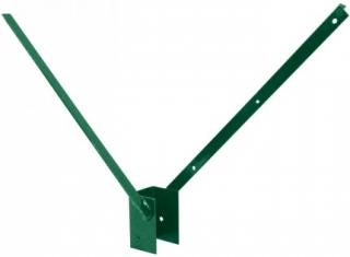 Bavolet pro sloupek PILOFOR poplastovaný oboustranný 60 x 60 mm zelený