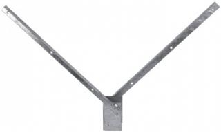 Bavolet pro sloupek PILOFOR pozinkovaný oboustranný 60 x 60 mm