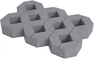 Betonová zatravňovací dlažba DITON 60 x 40 x 8 cm přírodní