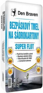 Bezpáskový tmel na sádrokartony SUPER FLOT 25 kg bílý