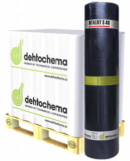 Bitalbit S 40 hydroizolační oxidovaný pás PROTIRADONOVÝ 4 mm (10 m2)