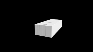 Cihla Sendwix s průběžnými dutinami 1/2 14DF-LDE 498 × 200 × 123 mm KM BETA