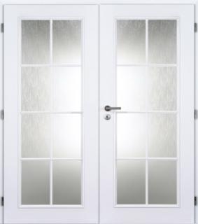 DOORNITE dveře vnitřní BÍLÉ PÓR 145 cm Elida dvoukřídlé