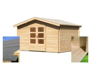 Dřevěný domek KARIBU BAYREUTH 5 3,87 x 2,97 m SET
