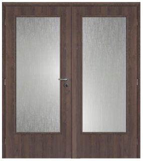 Dveře interiérové 3/4 sklo 145 cm CPL laminát Deluxe DTD DOORNITE