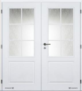 Dveře interiérové DOORNITE 145 cm Aulida BÍLÉ PÓR dvoukřídlé