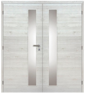 Dveře interiérové Vertika sklo 165 cm CPL laminát Deluxe DTD DOORNITE