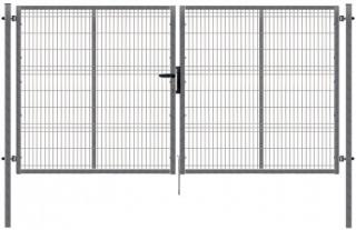 Dvoukřídlá zahradní brána PILOFOR pozinkovaná 4118 x 1245 mm FAB
