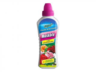 Hnojivo kapalné Muškáty 1 l AGRO