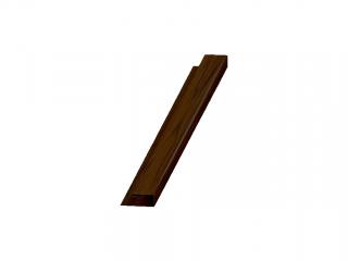 Lišta "J" k ocelovému podbití 2000 mm OŘECH (dřevodekor)