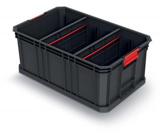 Modulární přepravní box s 2 přepážkami MODULAR SOLUTION 520 x 329 x 210 mm
