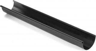 Okapový žlab EVROMAT 333 mm pozinkovaný lakovaný 4 m RAL 9005 černý