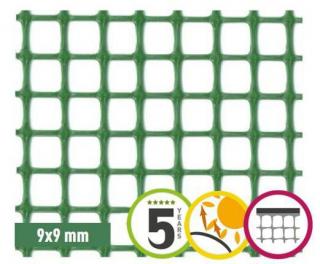 Plastová síť na plot 9 x 9 mm QUADRA 10 (1x5m)