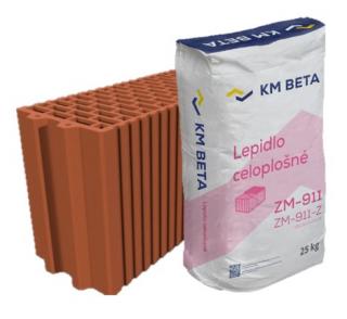 Příčka Profiblok 175 Brus broušená 497 × 175 × 249 mm KM BETA s lepidlem celoplošně