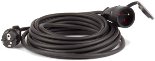 Prodlužovací kabel 10 m 230V - černá guma