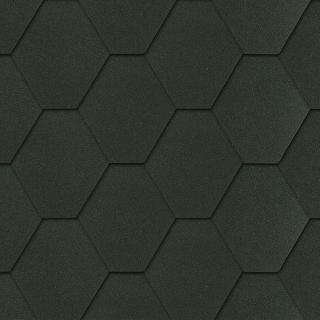 Samolepící střešní asfaltový šindel UNI STRONG HEXAGONAL zelený