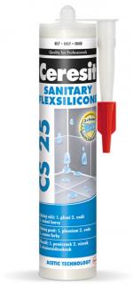 Sanitární silikon CS 25 SANITARY transparent 280 ml Ceresit