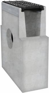 Sběrná betonová vpusť BIELBET B125 s litinovou mříží 333 x 145 x 450 mm 160 mm