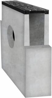Sběrná betonová vpusť BIELBET B125 s litinovou mříží 500 x 150 x 500 mm 200 mm