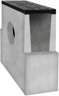 Sběrná betonová vpusť BIELBET B125 s litinovou mříží 500 x 200 x 500 mm 250 mm