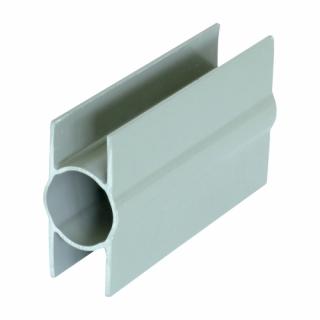 Stabilizační držák průběžný PVC 200/Ø 48mm šedý Pilecký