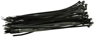Stahovací pásky XTLINE 4,8 x 400 mm černé 50 ks