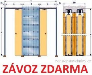 Stavební pouzdro do zdiva ZÁKRYT 1000+1000mm Eclisse