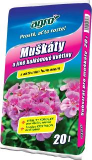 Substrát pro muškáty 20 l AGRO