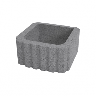 Svahová tvárnice DITON hladká 29,5 x 29,5 cm přírodní