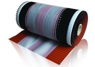 Větrací pás hřebene a nároží samolepicí 310 x 5000 mm červenohnědá VENTI ROLL