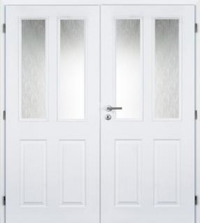 Vnitřní dveře dvoukřídlé BÍLÉ PÓR 145 cm Achilles DOORNITE
