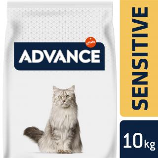 ADVANCE CAT Adult losos a rýže Sensitive 10 kg