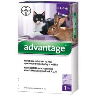 Advantage 80 10% pro kočky nad 4 kg 1x0,8ml