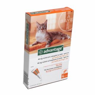 Advantage spot-on kočka do 4kg (oranžový)