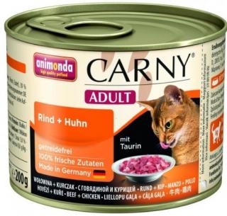 Animonda Carny konzerva pro kočky hovězí + kuře 200 g