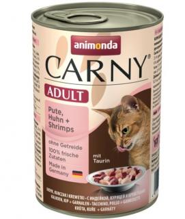 Animonda Carny konzerva pro kočky krůta + krevety 400 g