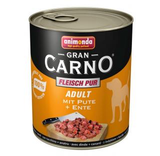 Animonda GranCarno Adult konzerva pro psy hovězí + kachní srdce 400 g
