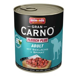 Animonda GranCarno Adult konzerva pro psy losos + špenát 400 g