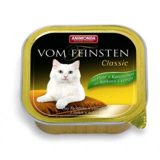 Animonda Vom Feinsten Classic paštika pro kočky krůta + králík 100 g