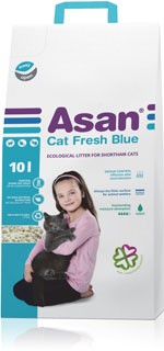 Asan Cat Fresh Blue eko-stelivo pro kočky a fretky 10 l (2 kg)
