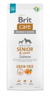Brit Care Grain-free Senior & Light Salmon & Potato 12 kg