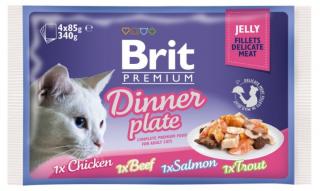 Brit Premium Cat Delicate Fillets in Jelly Dinner Plate 340 g (4 x 85 g)