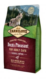 Carnilove Cat Grain Free Duck&Pheasant Adult Hairball Control 2 kg